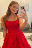 LTP1048,Red Spaghetti Straps Long Prom Dress with HZ0307
