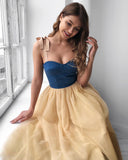 LTP1018,Charming sweetheart a-line homecoming dresses tulle prom dresses tea length formal party HZ0307
