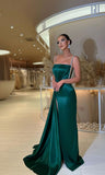 Dark Green Bodycon Long Prom Dress With Side HZ0307