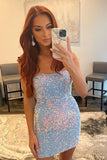 Lovely Strapless Sequin Tight Homecoming HZ0307
