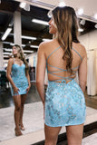Spaghetti Straps Lace Tight Homecoming HZ0307