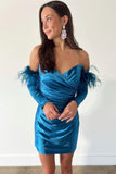 Peacock Blue Bodycon Homecoming HZ0307