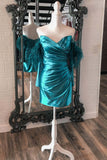 Peacock Blue Bodycon Homecoming HZ0307