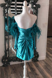 Peacock Blue Bodycon Homecoming HZ0307