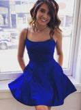 LTP1272,Super discount simple royal blue satin homecoming HZ0307