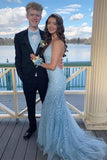 LTP0944,Blue Mermaid Prom Dress, Popular Long Prom Dress with HZ0307