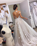 LTP1011,Sweet & Fairy Ball Gown Tulle One Shoulder Wedding Dresses with HZ0307