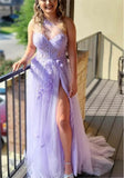 Black One Shoulder Floral Prom Dresses, Preppy Prom Dresses HZ0307