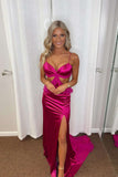 Straps Hot Pink Cutouts Ruffle Fitted Party HZ0307