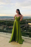 LTP1263,Spaghetti-Straps Chiffon Sleeveless Long A-Line Prom HZ0307