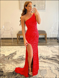 LTP1076,One shoulder sequin long prom evening HZ0307