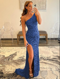 LTP1076,One shoulder sequin long prom evening HZ0307