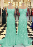 Custom Made Appliques Mermaid Lace Prom HZ0307