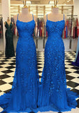 Custom Made Appliques Mermaid Lace Prom HZ0307