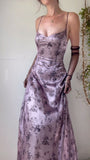 2026 Sheath Lace Prom Dresses Lilac Full Length Formal HZ0307