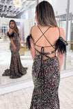 Sparkle Sequin Mermaid Off The Shoulder Prom HZ0307