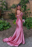 Straps Pink Mermaid Long Formal HZ0307