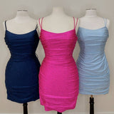 LTP1148,Sparkles Tight Royal Blue Short Homecoming HZ0307