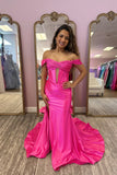Off-the-shoulder Ruched Mermaid Dress with HZ0307