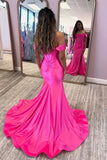 Off-the-shoulder Ruched Mermaid Dress with HZ0307