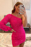 Luxury One Shoulder Bodycon Homecoming HZ0307