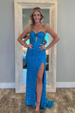 Sweetheart Corset Green Lace Fitted Ruched Long Prom HZ0307
