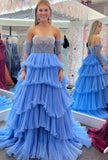 Luxury Beaded Sleeveless Pleated Evening Prom HZ0307