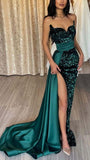 Royal Blue Mermaid Sequin Prom Dresses With HZ0307
