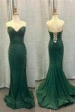 Dark Green Strapless Mermaid Long Formal HZ0307