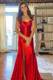 Fuchsia Satin Fitted Long Prom Dress with HZ0307