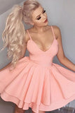 LTP1863,Sexy Blush Pink Satin A-Line Homecoming HZ0307