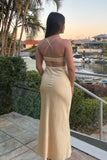 Straps Yellow Cutouts Mermaid Long Formal HZ0307