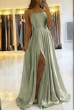 LTP0910,Cheap sage green satin prom dresses cross back long evening HZ0307