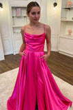 LTP1265, Cowl Neck Green Satin A-Line Formal Dress with HZ0307