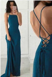 LTP0289,Long Prom Dress 2025 Evening Gown Cross Back Prom Dresses Sheath Party HZ0307