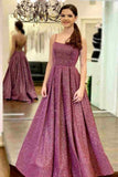 LTP0960,Stylish Backless Purple Sequins Long Prom Dress Purple Long Formal Evening HZ0307
