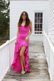 Strapless Green Silk Long Party Dress with HZ0307