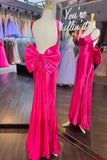 Fuchsia Fitted Long Formal Dress with A HZ0307