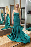 Strapless Turquoise Mermaid Long Formal HZ0307
