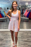 Cute Sequin A-Line Homecoming HZ0307