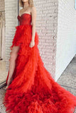 LTP1615,Luxury Sweetheart Beaded Sleeveless Long Layers Prom Dresses,Tulle Formal HZ0307