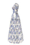 Floral Prom Dresses, Off The Shoulder Party Dress, Chiffon Evening HZ0307