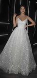 LTP1731,Sparkle A-Line White Prom Dresses, Princess Wedding Dresses, Pretty Evening Party HZ0307