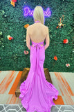 Halter Pink Fitted Long Formal HZ0307