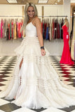 LTP1612,Fabulous Off The White Tulle Layers Long Prom Evening HZ0307
