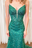 Straps Orange Lace Mermaid Long Formal HZ0307