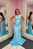 Halter Pink Fitted Long Formal HZ0307