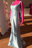 Fuchsia Fitted Long Formal Dress with A HZ0307