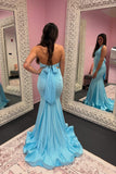 Halter Pink Fitted Long Formal HZ0307