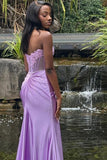 Strapless Red Sheet Appliques Fitted Long Prom HZ0307